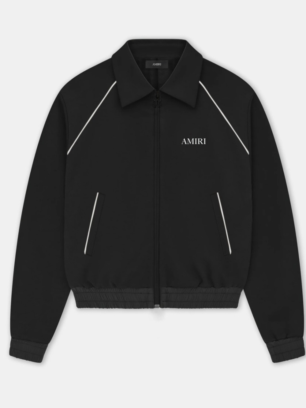 AMIRI Black Jacket with White Piping